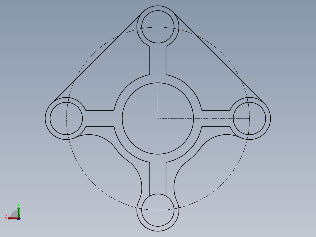 SW建模练习题-exercise 3后视图