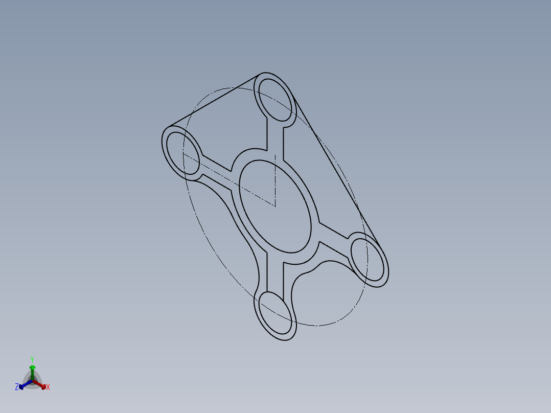 SW建模练习题-exercise 3正等轴测图