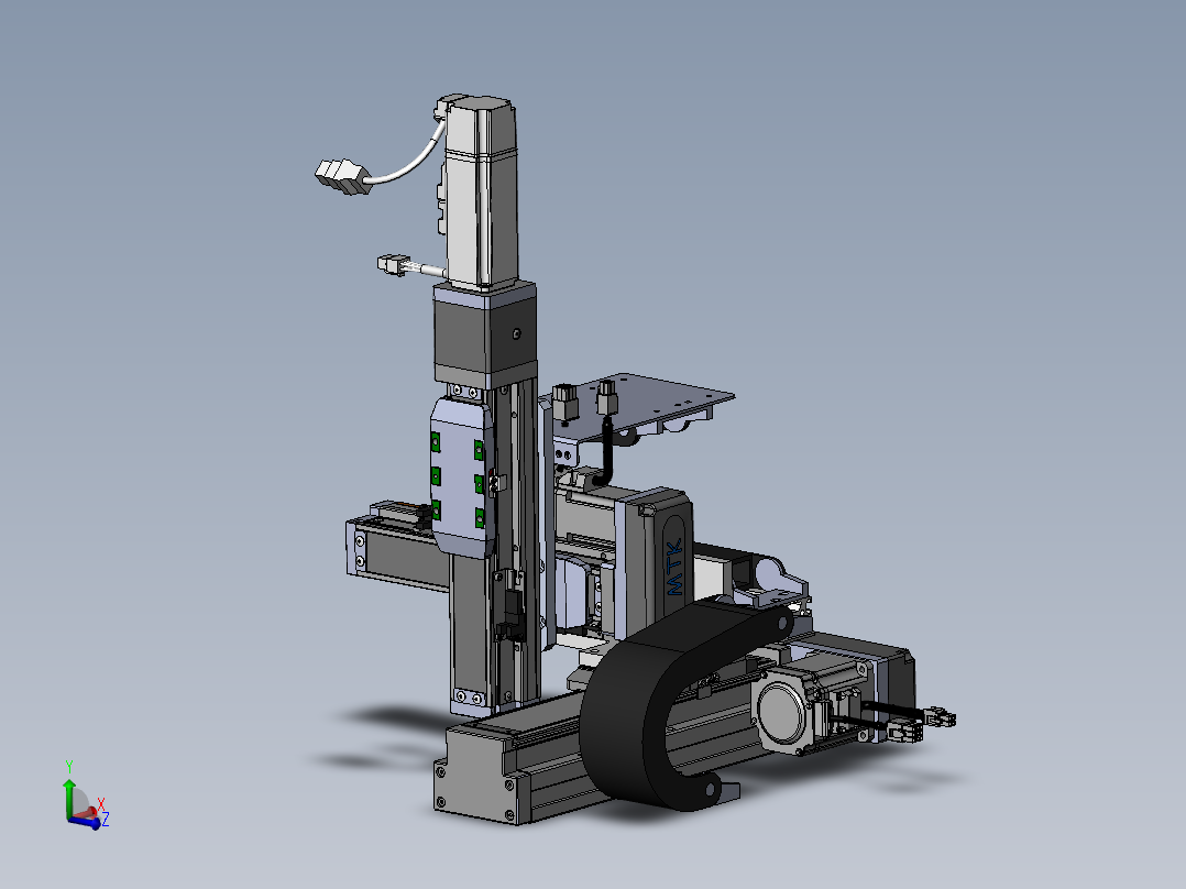 内嵌直交机械手XYG系列XYG322-A3主视图