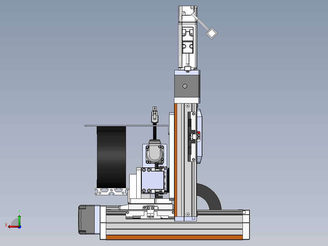 内嵌直交机械手XYG系列XYG322-A3后视图