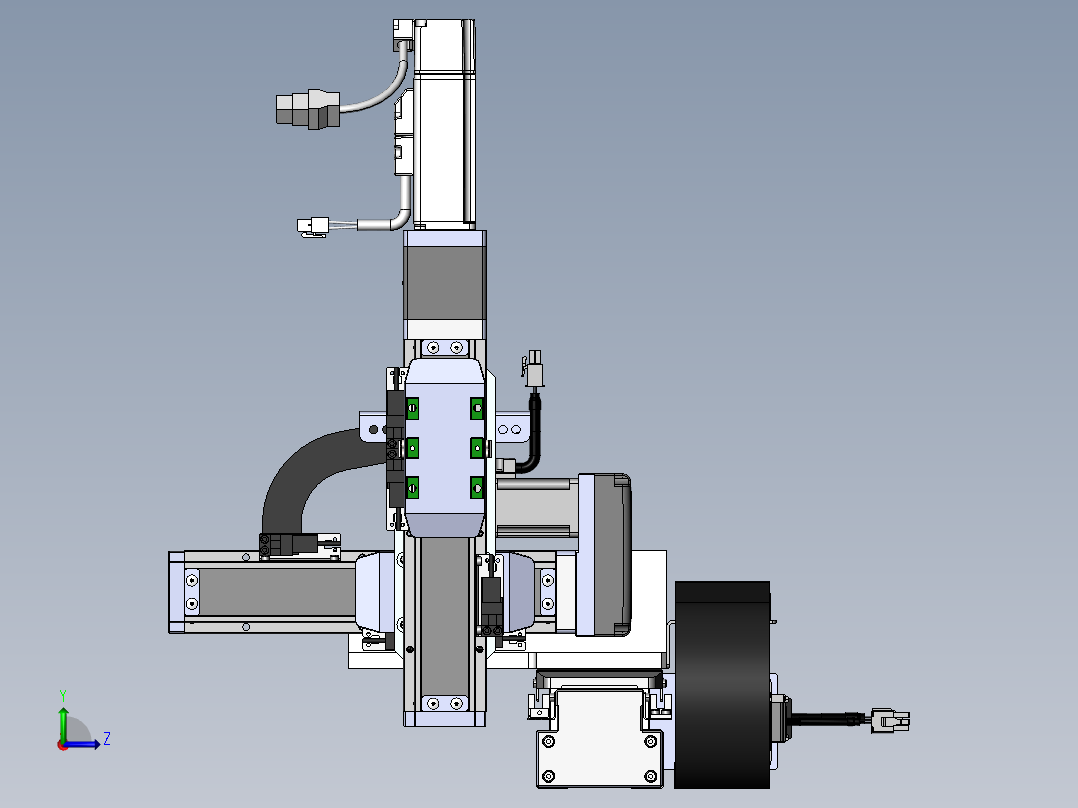 内嵌直交机械手XYG系列XYG322-A3左视图