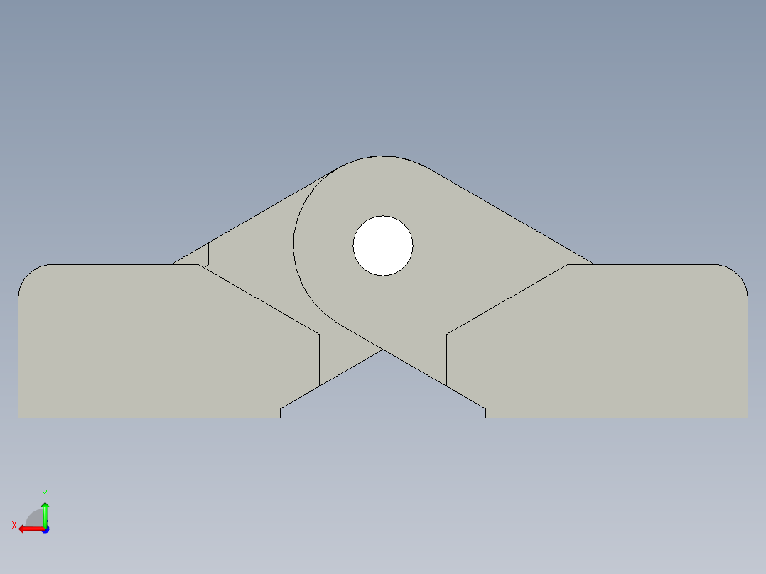 工程塑膠鉸鏈(A)CFA-3D多系列多零件图纸模型后视图