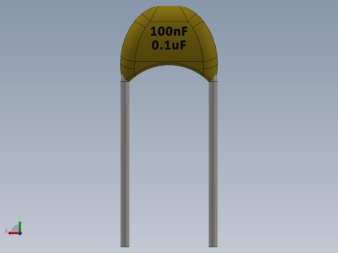 电容器 二极管 电阻器-Capacitor Ceramic 104 100nF后视图