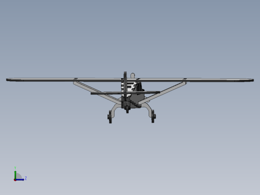 激光切割模型飞机木制玩具CAD-SolidWorks-step格式左视缩略图