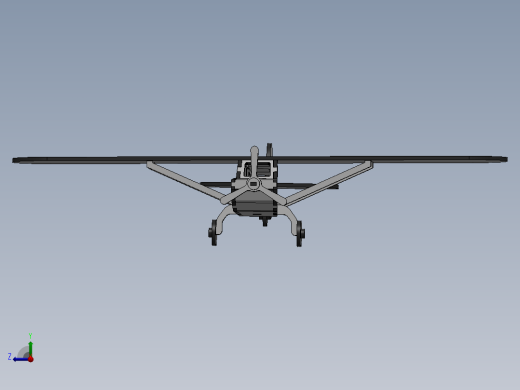 激光切割模型飞机木制玩具CAD-SolidWorks-step格式右视缩略图