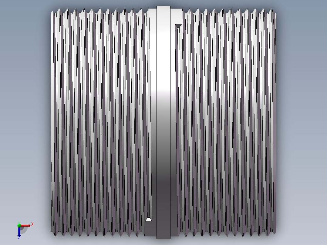 对丝-圆边等径 DN50俯视图