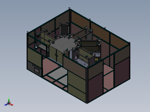 全自动贴膜机正等轴测缩略图