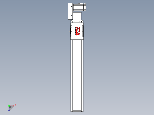 同步带全封闭直线模组TPA-HCB-110D-90-L600-MR-Y-P40-N3俯视缩略图