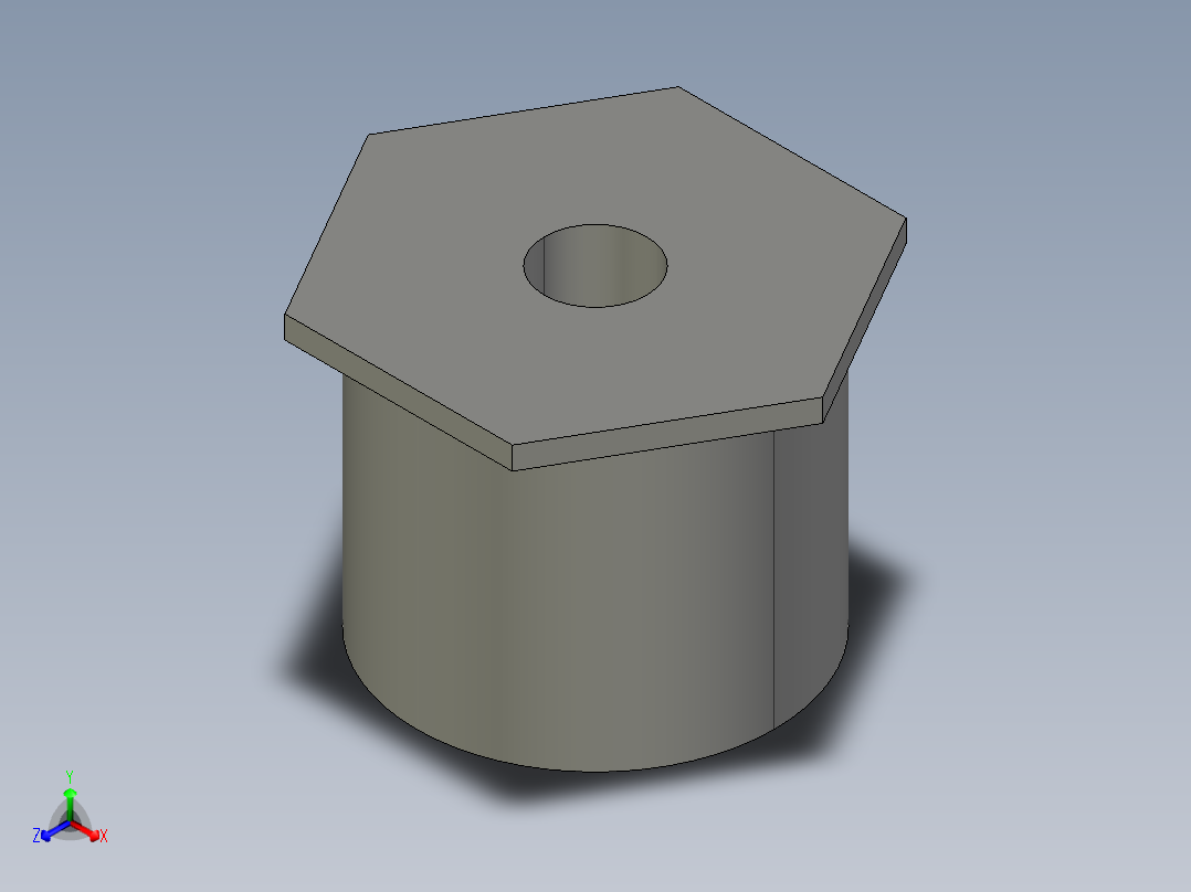 船舶管路系统SeaCor_ReducerBushing_SxSPIG_37J137209_1.5in x 0.25in主视图