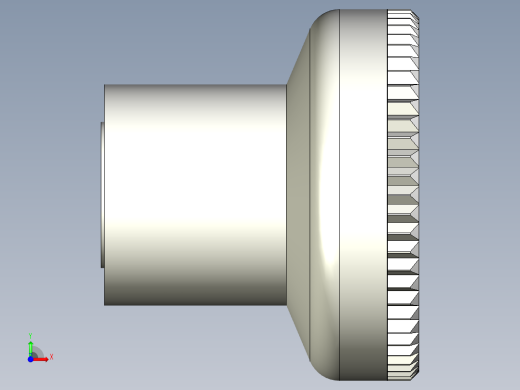 人體工學型把手(母牙)EKK-3D多系列多零件图纸模型前视缩略图