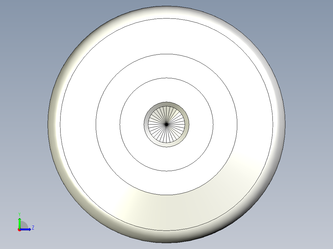 人體工學型把手(母牙)EKK-3D多系列多零件图纸模型左视图