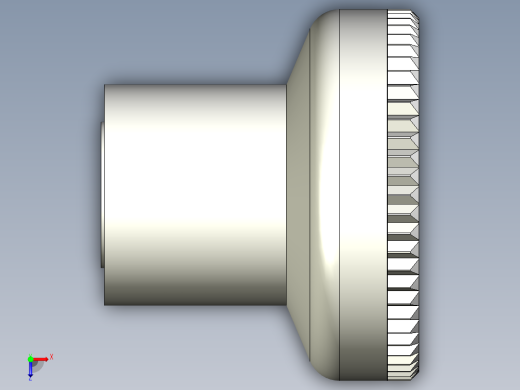 人體工學型把手(母牙)EKK-3D多系列多零件图纸模型俯视缩略图