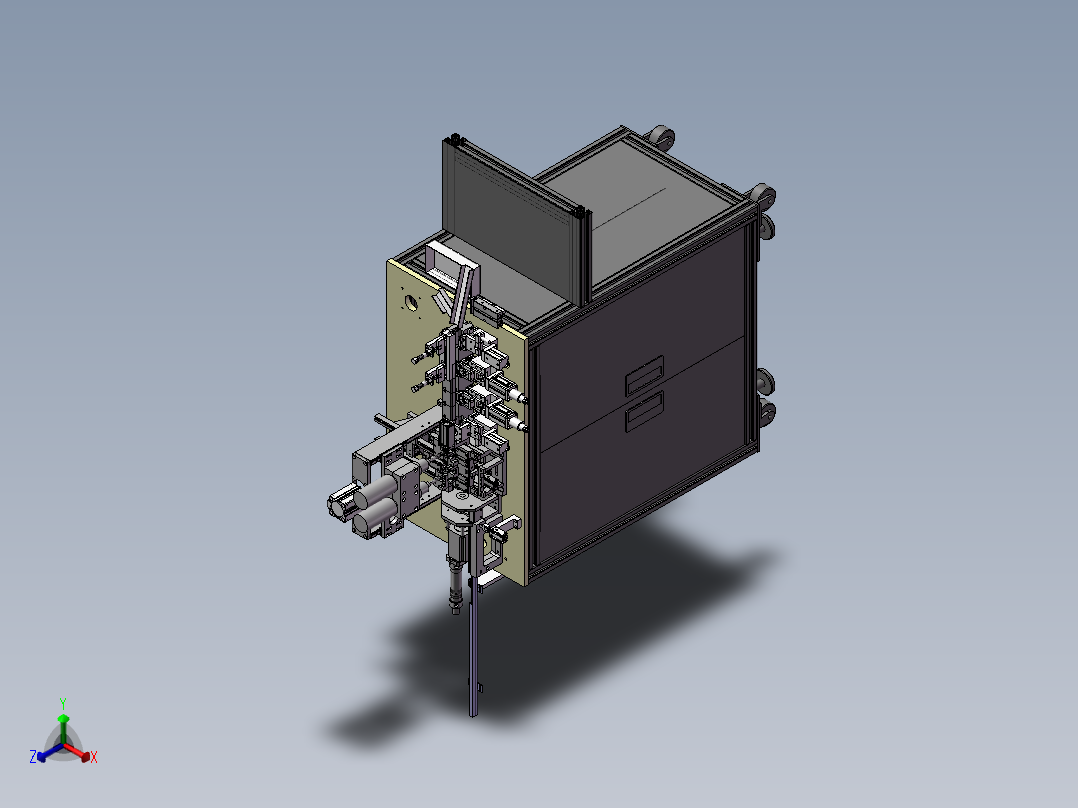 连接器自动组装螺丝机正等轴测图