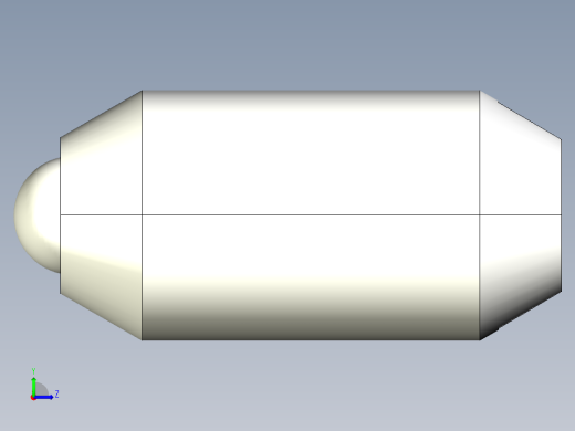 定位柱(重荷重)(一字型)2205-3D多系列多零件图纸模型左视缩略图
