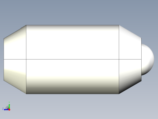 定位柱(重荷重)(一字型)2205-3D多系列多零件图纸模型右视缩略图