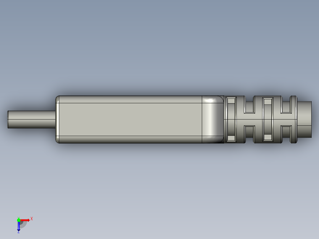 Usb c型公头俯视图