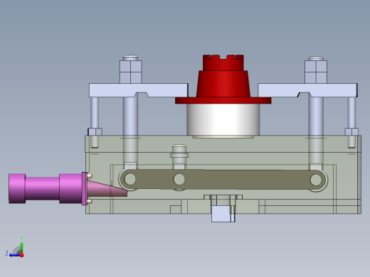 汽车差速器零件液压钻铣自动夹具设计【含三维图】右视缩略图