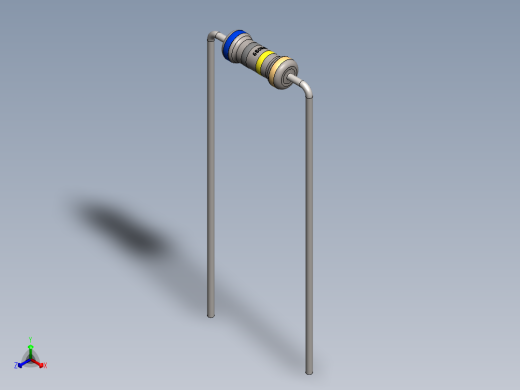 电容器 二极管 电阻器-Resistor 680K Ohm正等轴测缩略图