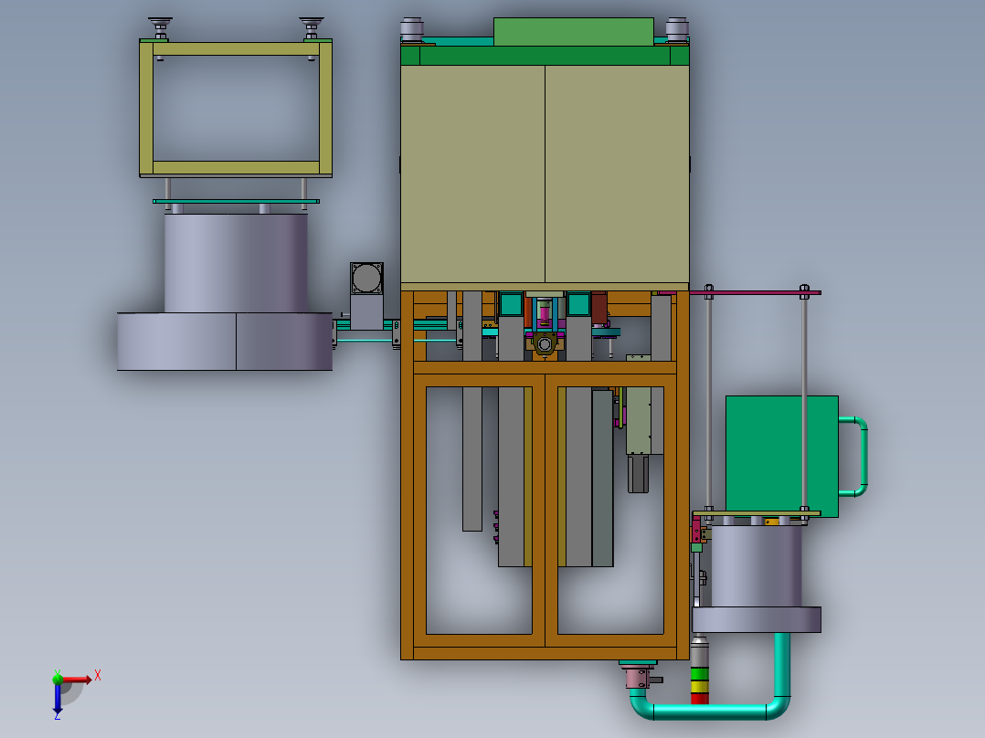 自动锁螺栓设备 (1)俯视图