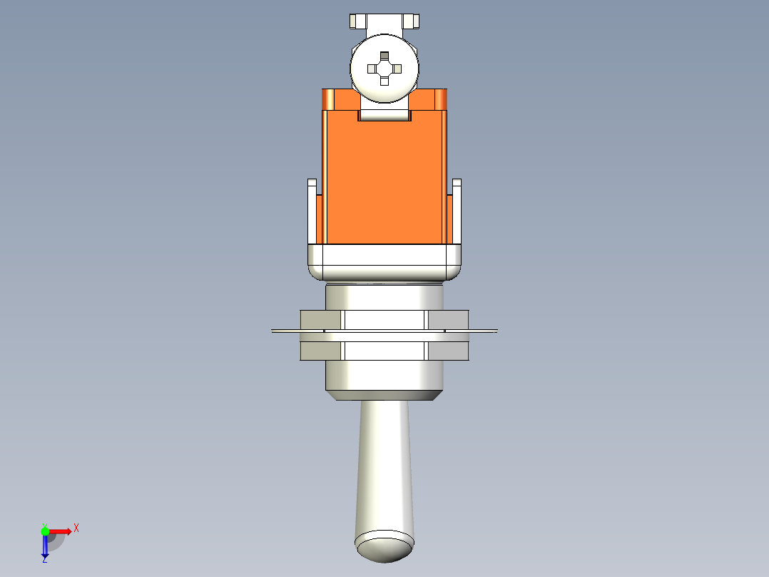 EN 1021开关拨动开关俯视图