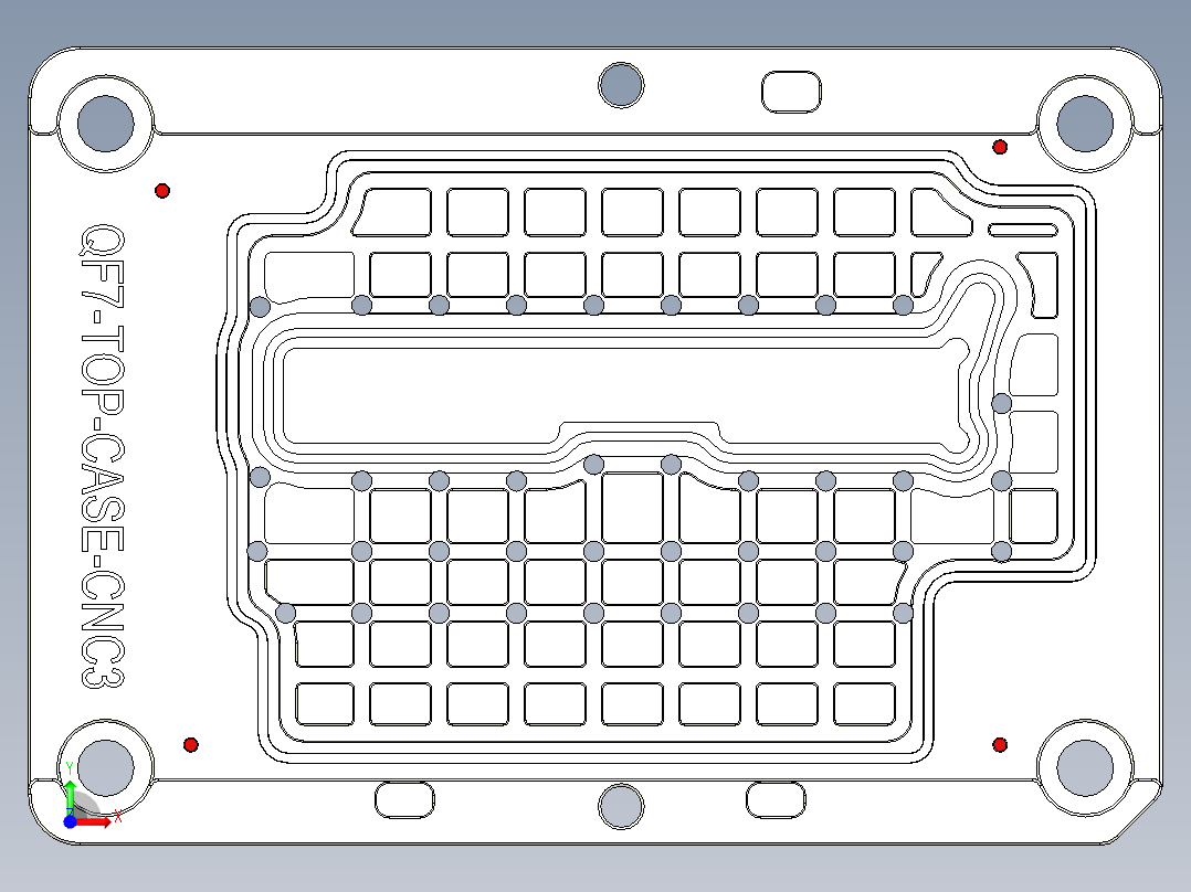 QF7-TOP-CASE-CNC3笔记本CNC工装夹具三维模型-上固定板-0924前视图