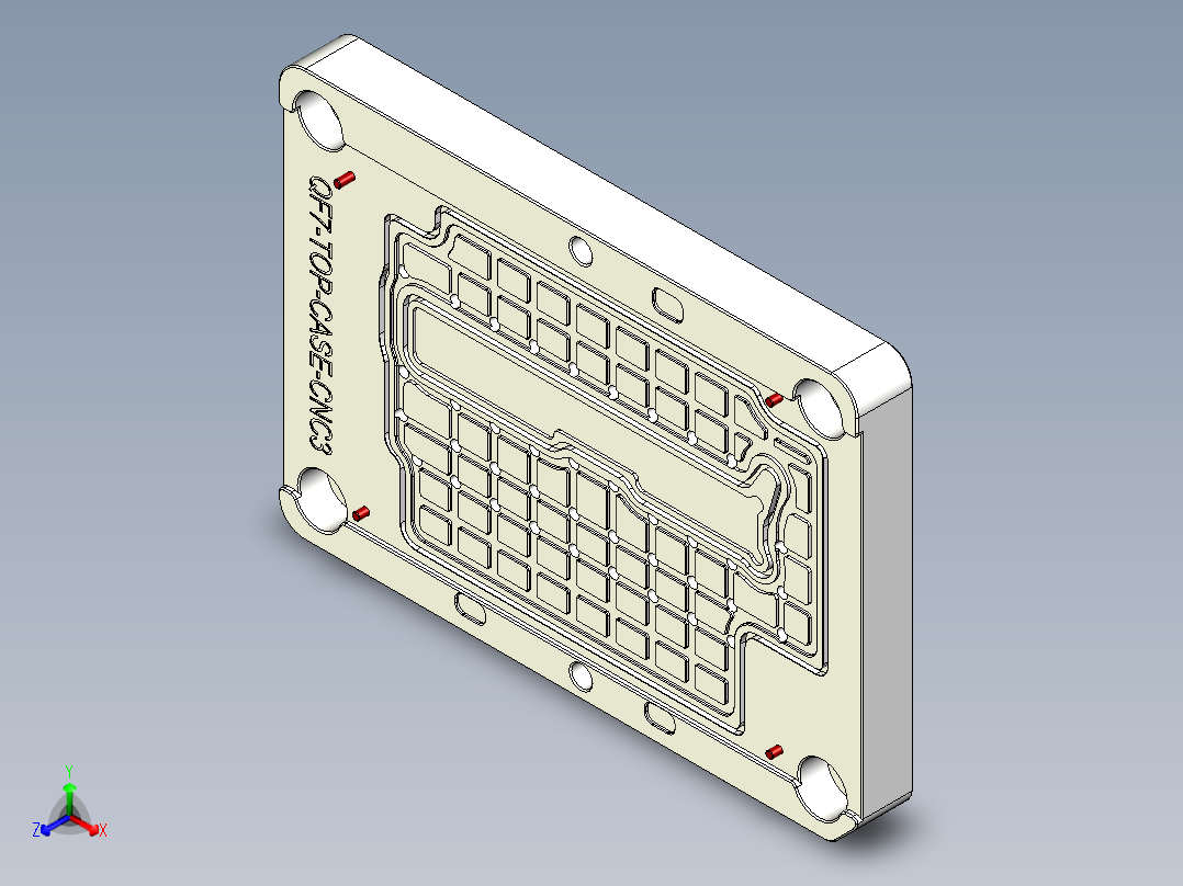 QF7-TOP-CASE-CNC3笔记本CNC工装夹具三维模型-上固定板-0924正等轴测图