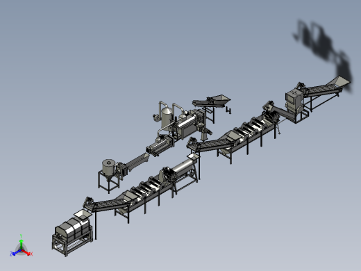 薄膜撕碎破碎清洗挤干生产线step