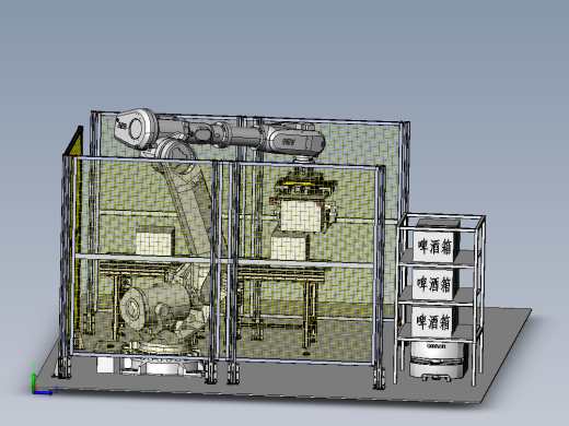 酒瓶码垛转运sw18
