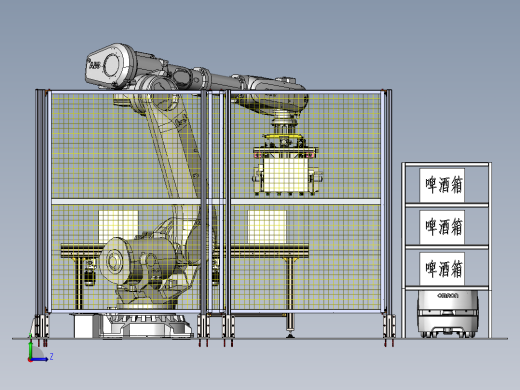 酒瓶码垛转运sw18左视缩略图