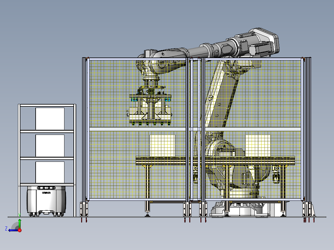 酒瓶码垛转运sw18右视图