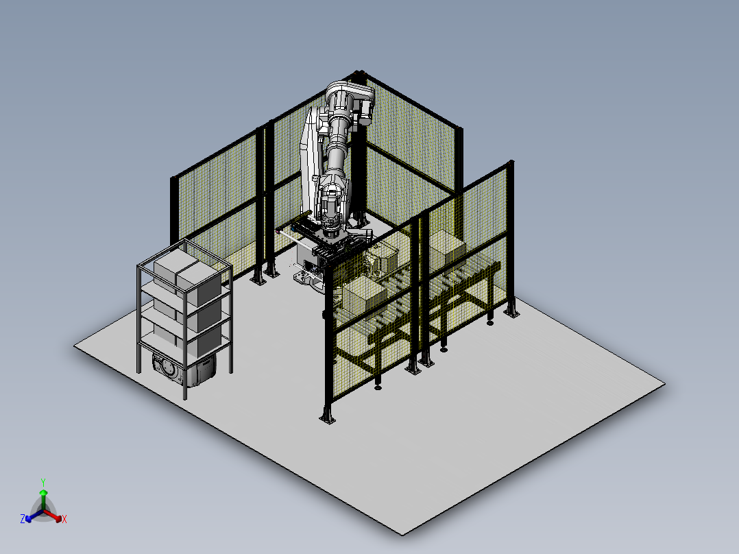 酒瓶码垛转运sw18正等轴测图