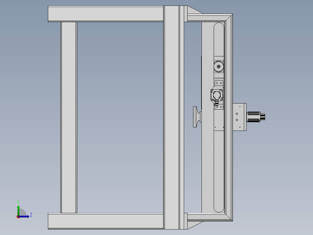 橡胶切条机  sw20左视图