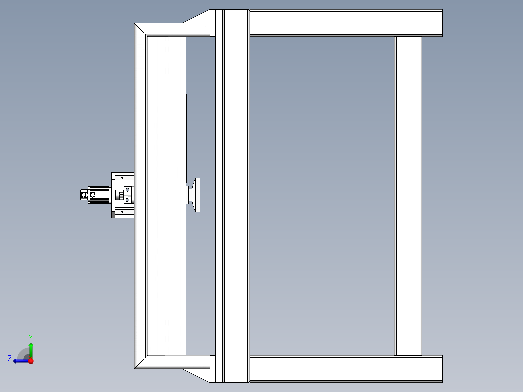 橡胶切条机  sw20右视图