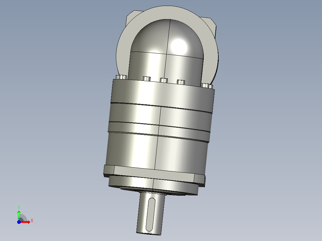 复件TBR-090-L1-19直角行星减速机前视图