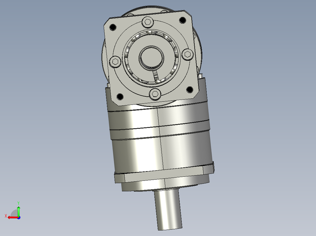 复件TBR-090-L1-19直角行星减速机后视图