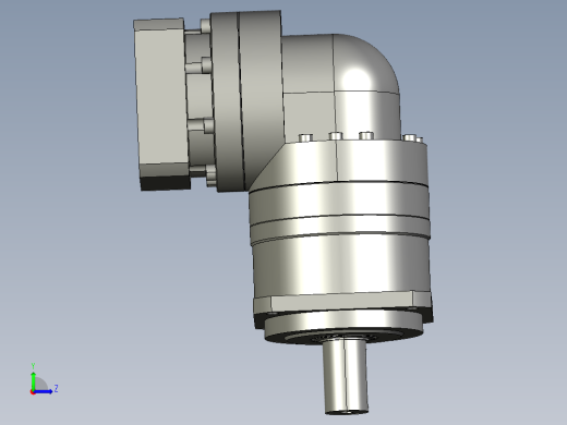 复件TBR-090-L1-19直角行星减速机左视缩略图