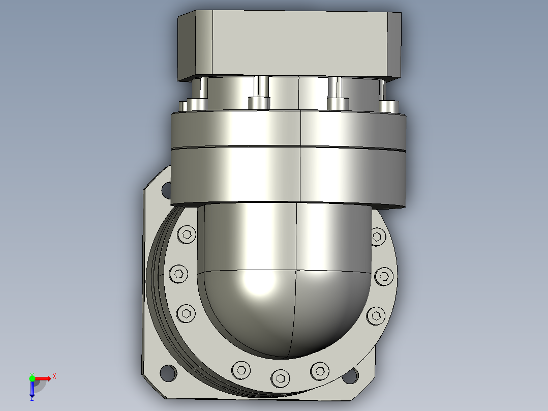 复件TBR-090-L1-19直角行星减速机俯视图