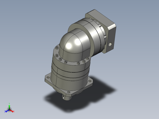 复件TBR-090-L1-19直角行星减速机正等轴测缩略图