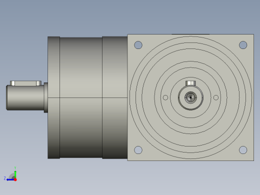 PW-L1伺服直角行星减速机PW065-L1-R1-5-02kW-S2右视缩略图