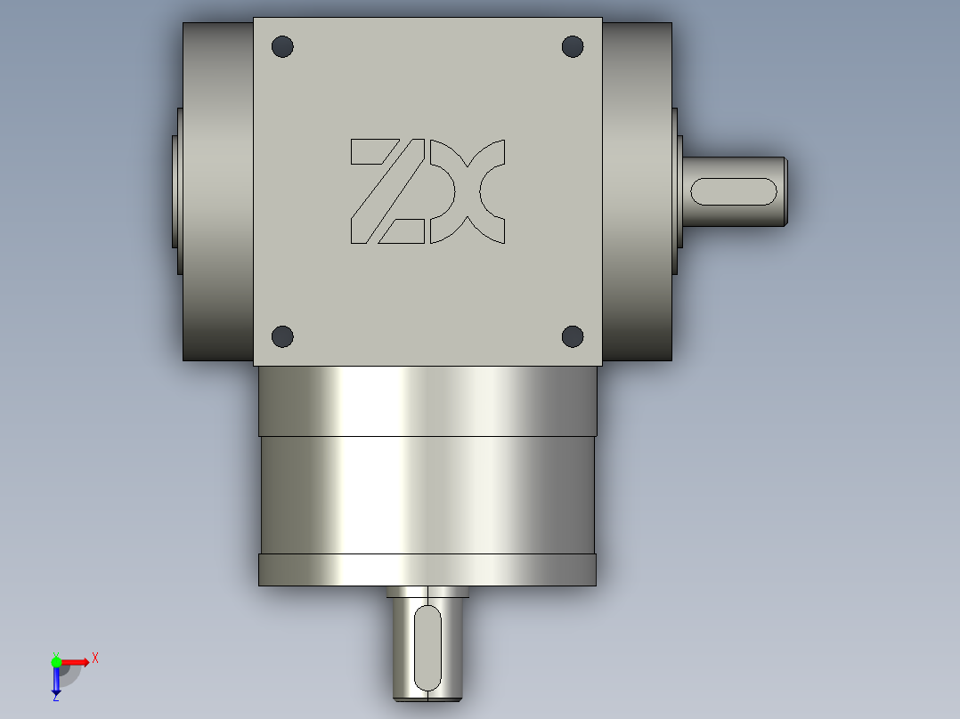 PW-L1伺服直角行星减速机PW065-L1-R1-5-02kW-S2俯视图