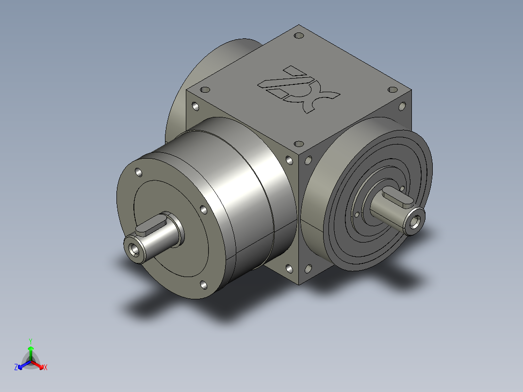 PW-L1伺服直角行星减速机PW065-L1-R1-5-02kW-S2正等轴测图