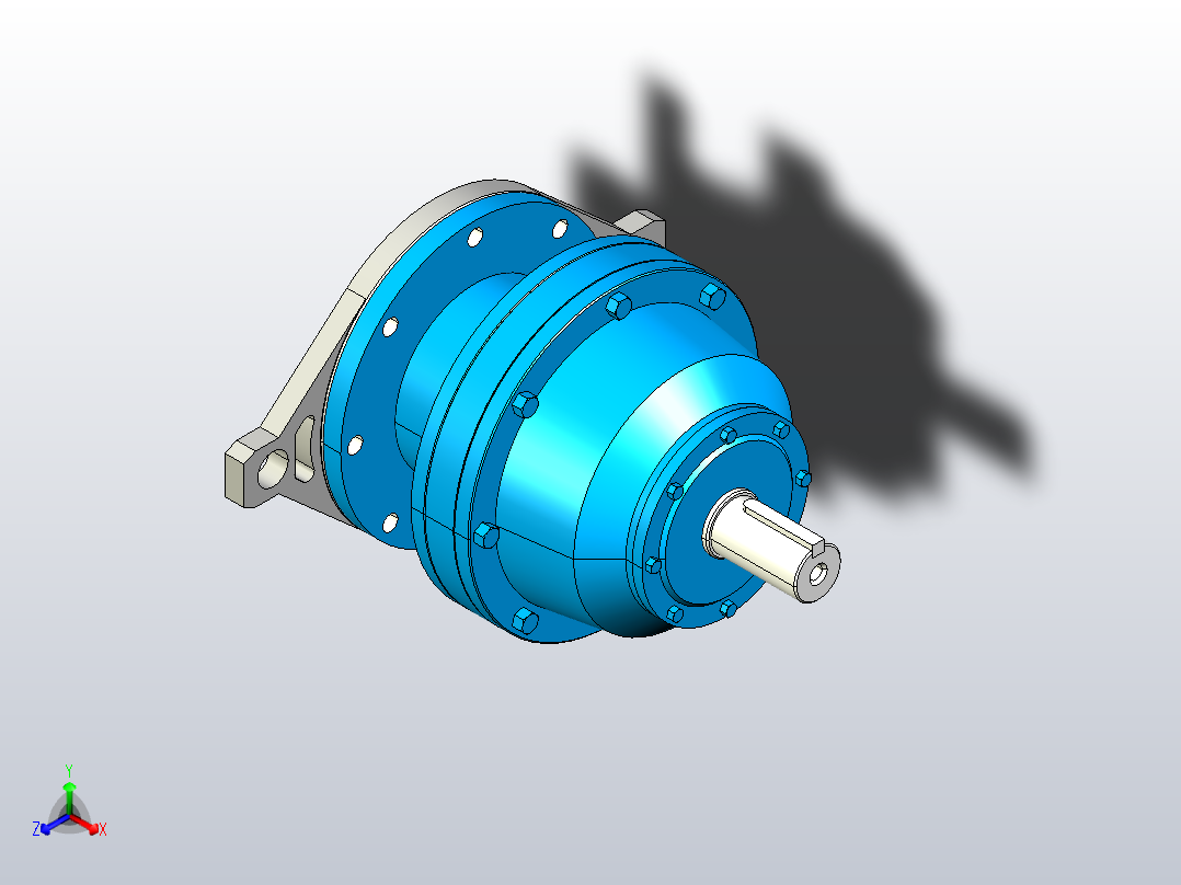 200C1S～201C1S行星减速机[N1E201C1S5.85TA-IS-V3]主视图