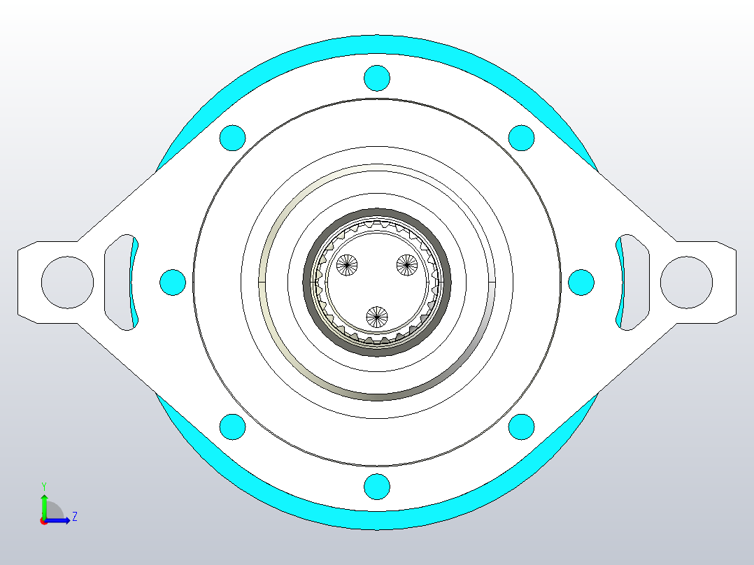 200C1S～201C1S行星减速机[N1E201C1S5.85TA-IS-V3]左视图