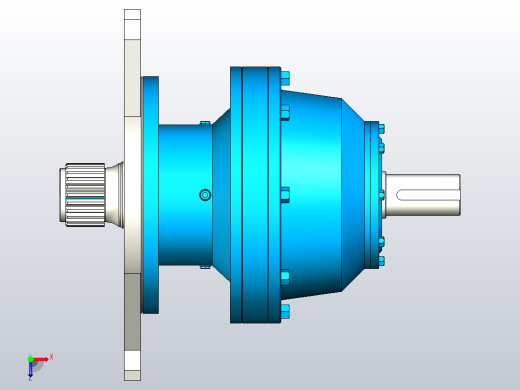 200C1S～201C1S行星减速机[N1E201C1S5.85TA-IS-V3]俯视缩略图