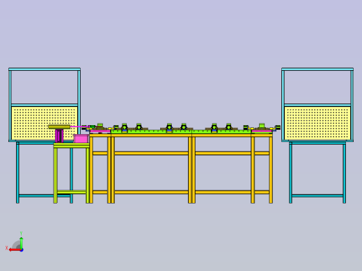 环形装配线后视缩略图