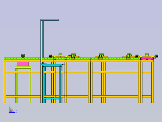 环形装配线左视缩略图
