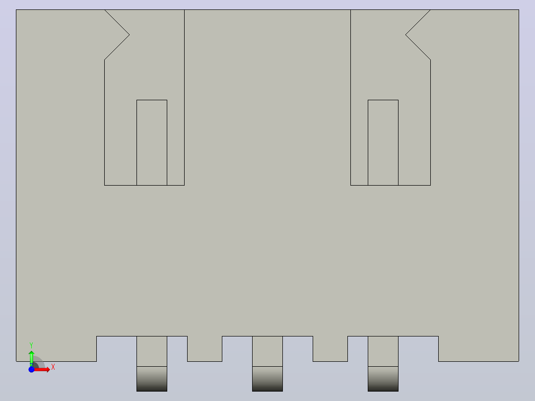 PCB座子前视图