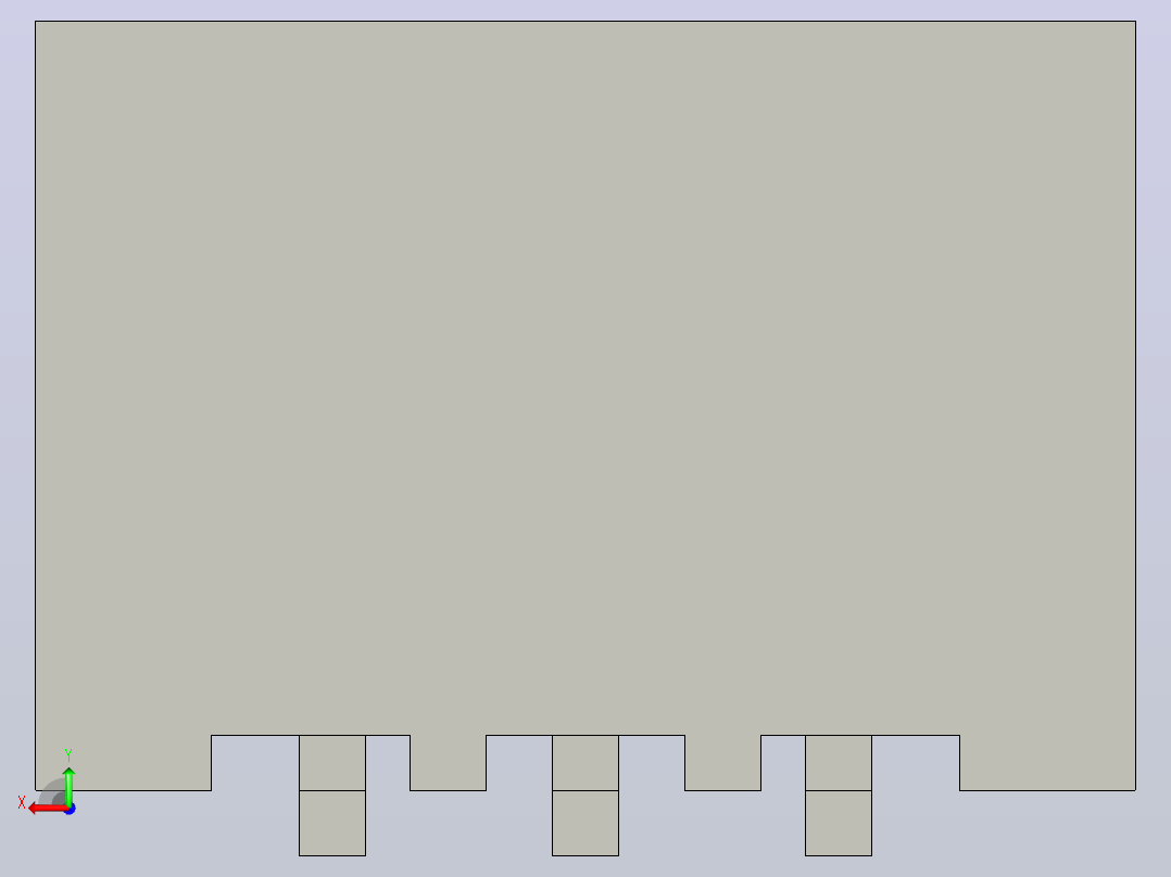PCB座子后视图