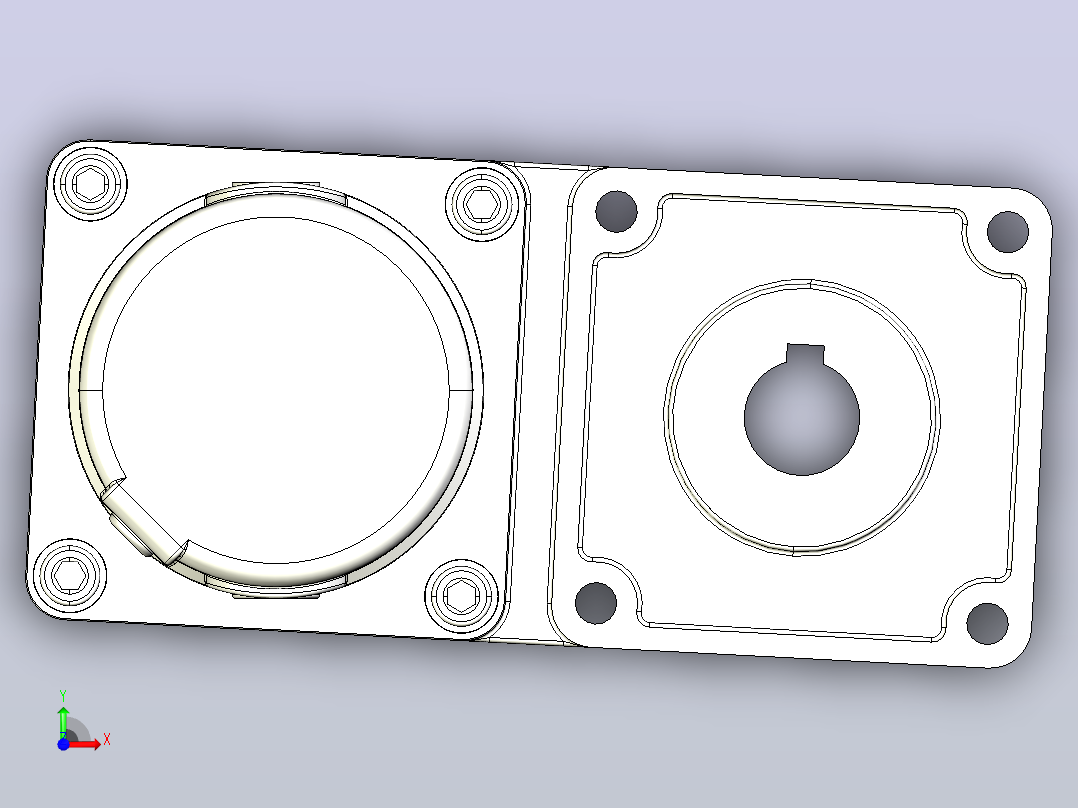 Z6D150W配6GUL型齿轮箱整机-100机壳前视图