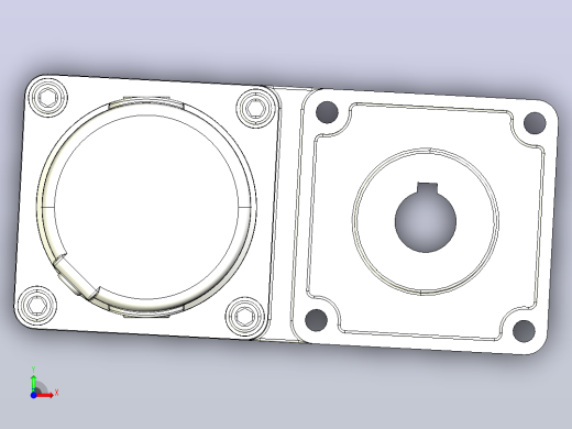 Z6D150W配6GUL型齿轮箱整机-100机壳前视缩略图